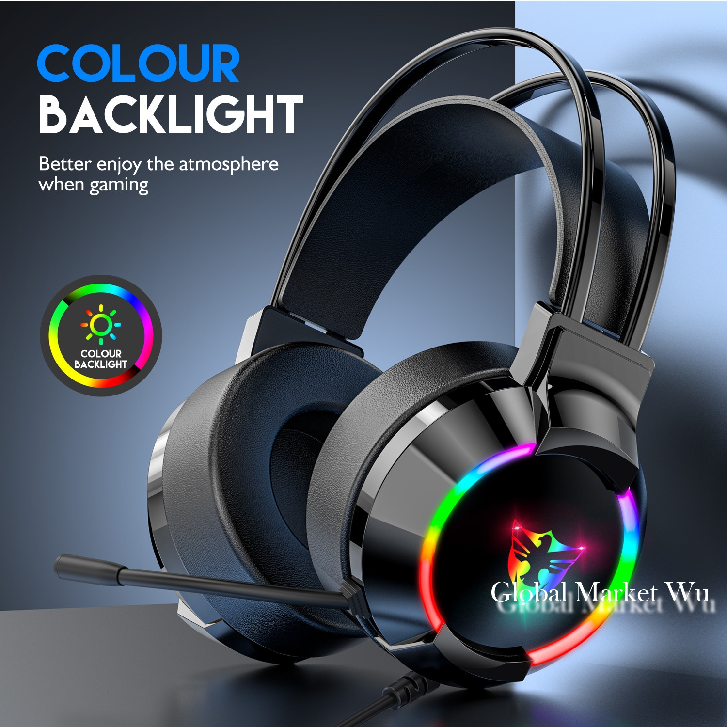 G606 Game Play Headset Noise Reduction Mic 7.1 USB Headphone Comfortable To Wear